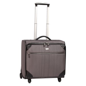 neu_Python Roller Luggage - Dark Gray-Dark Gray-Extended Handle Shot