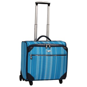 neu_Python Roller Luggage - Process Blue-Royal-White-Extended Handle Shot